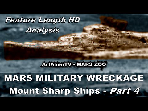 MARS NAVY MILITARY WRECKAGE: Mount Sharp Ships. ArtAlienTV 1080p (Part 4)