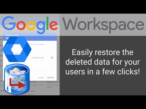 Google Workspace | How to restore deleted users emails and files | Google Workspace Admin Training