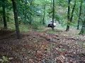 Land rover 110\" V8 UP HILL in Pomerania