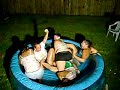 Baby oil wrestling at a party