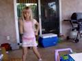 Allison practices hula for Grandpa 