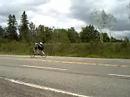 Blind Guy Biking Espanola to Sudbury Blind Guy Biking Espanola to Sudbury