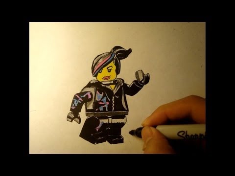 how to draw wyldstyle from the lego movie
