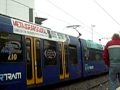 Sheffield supertram bound for Meadowhall