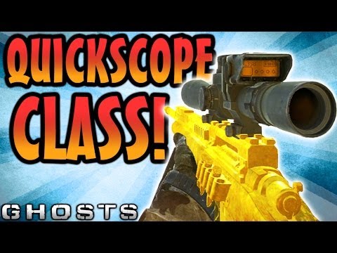 COD Ghosts: Best Quickscoping Sniping Class! Quick Scope Class Setup 