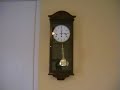 My westminster chime clock chiming and striking 3pm