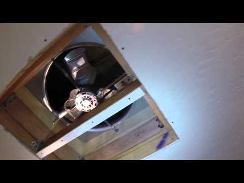 how to vent attic fan