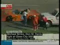Chuck Norris-inspired NASCAR Driver Jump Kicks Opponent Chuck Norris-inspired NASCAR Driver Jump Kicks Opponent