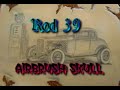airbrush rod39 skull true fire paint custom