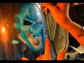airbrush rod39 skull true fire paint custom