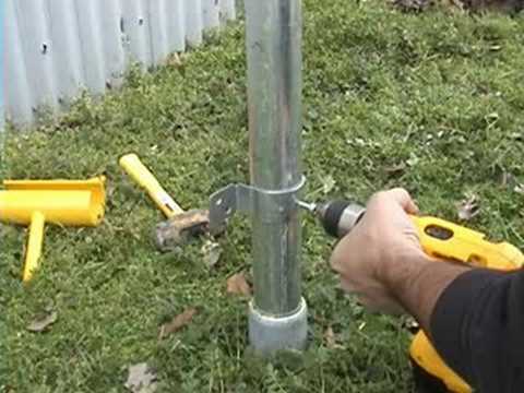 how to fasten fence to post