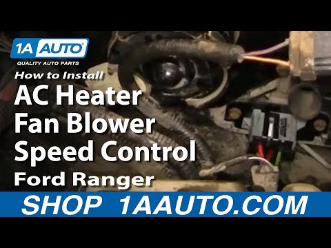 How To Install Replace AC Heater Fan Blower Speed Control Resistor 93-97 Ford Ranger 1AAuto.com