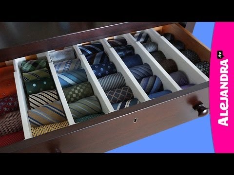 how to organize ties