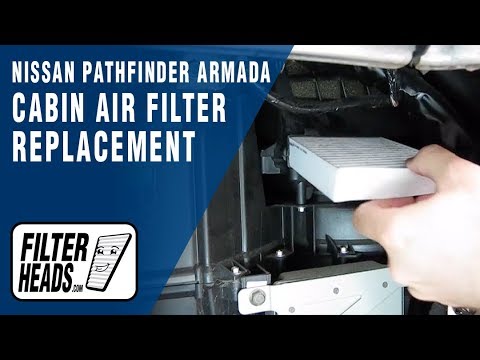 Cabin air filter replacement- Nissan Armada