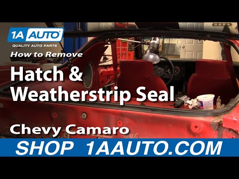 How To Remove Rear Hatch and Weatherstrip Seal Chevy Camaro Pontiac Trans Am 1AAuto.com