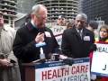 Wendell Potter addresses rally crowd