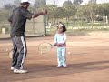 Arianita jugando tennis, la pr�xima Sharapova