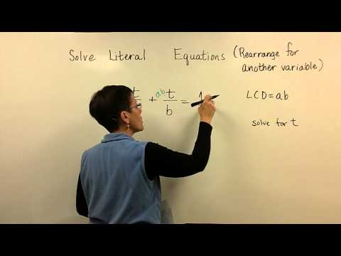 how to isolate a variable in a formula