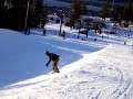 Tona on the small pipe at boreal