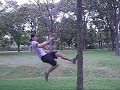 a bunch of friends flipping by Jacob Littlejohn.