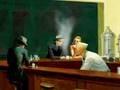 Edward Hopper's Nighthawks in 3d