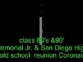 San Diego High school class 90's reunion old school  and memorial jr. high