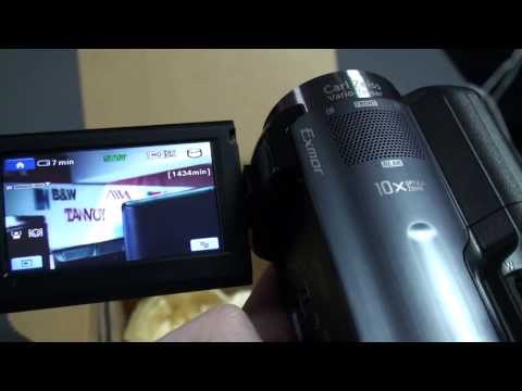 Sony HDR XR100E Handycam digital hdd camcorder unboxing видеокамера распаковка