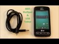 LG Optimus Slider - WIFI HotSpot & USB Tether also works w/ Enlighten & Q