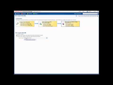 how to discover database in oem