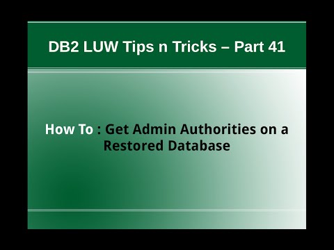 how to recover db2 database