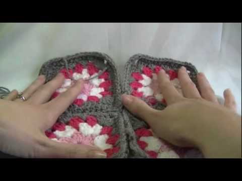 how to fasten granny squares together
