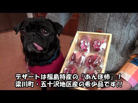 ワンコの応援メッセージ「うまいぞ、東北!・福島編」
