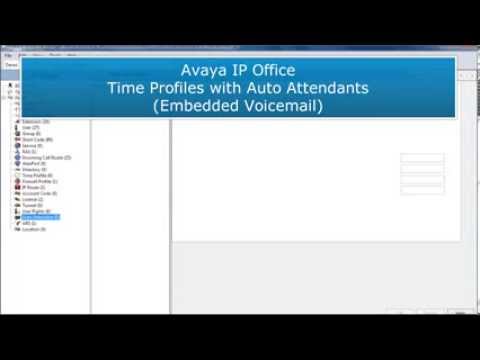 how to change time on avaya ip office