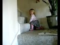 Amelie going up the stairs Amelie going up the stairs