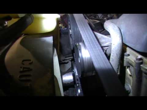 how to loose alternator belt