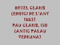141 hotel claris / antic palau vedruna