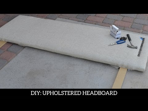 how to recover tufted headboard