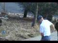 de man, Leigh Robinson, raking leaves on New Years Day 2008 