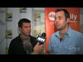 the cast and creators of the upcoming miniseries cut their way through comic-con.
