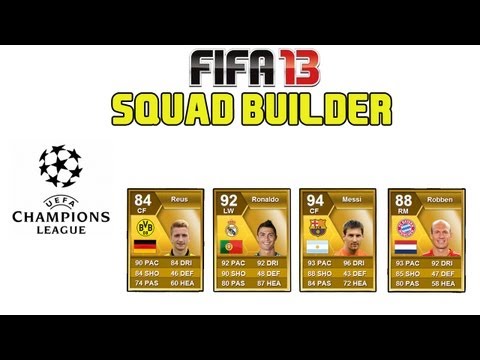 FIFA 13 Ultimate Team - Squad Builder - CHAMPIONS LEAGUE