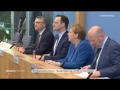 BPK: Angela Merkel, Jens Spahn & Lothar Wieler (RKI ...