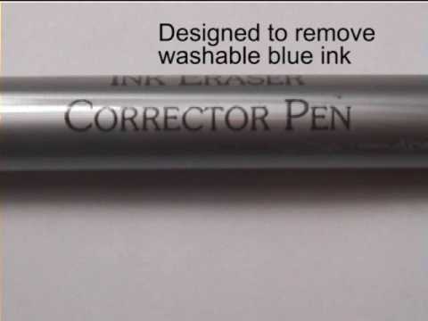how to remove pen ink