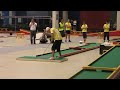 Jonas Gustafsson with his final ace shot in Odense. This is the fifth sudden death lane and Jonas plays first. Filiph Svensson plays second and misses making Jonas the Champion.
