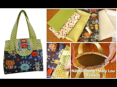 Wie man eine Kindertasche Näht - Schritt für Schritt Nähanleitung (Mary Lou Schnittmuster)