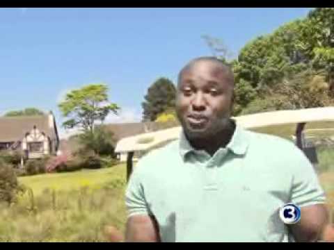 Springbok Odwa Ndungane's golf swing 