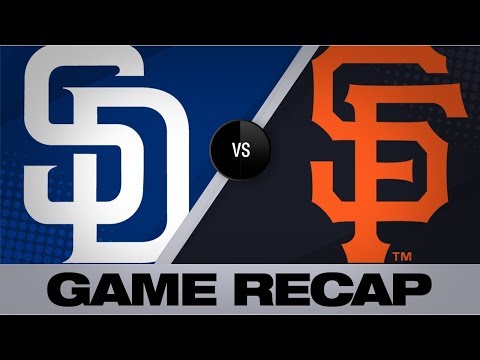 Video: France belts a pair of homers in 8-4 victory | Padres-Giants Game Highlights 9/1/19