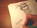 Noodle - Gorillaz Speed Drawing