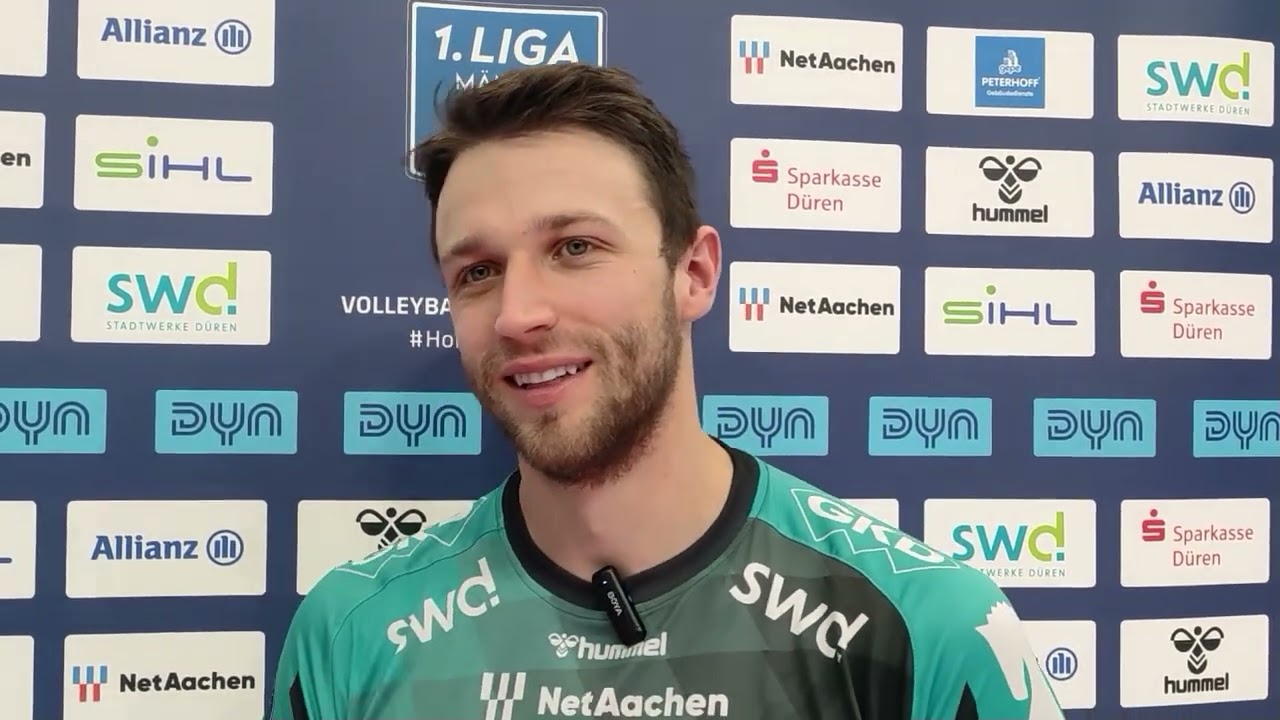 Jordan Canham, der Diagonalangreifer der Dürener über die Rotationen in beiden vergangenen Partien 