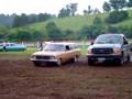 Caravan, Golf, F250 dando cavalo de pau