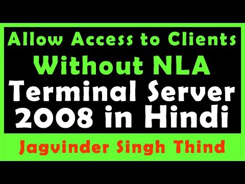 how to turn off nla on server 2008